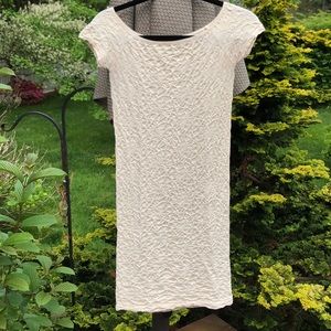 Free People Cream Colored Stretchy Dress